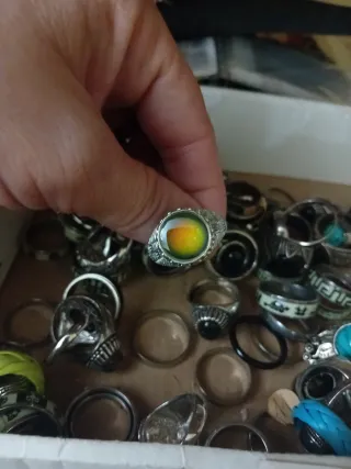 Anello turco Quarzo Termico Arcobaleno