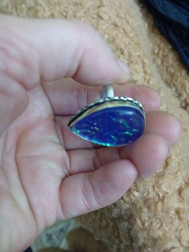 Anello Opale Solido Argento