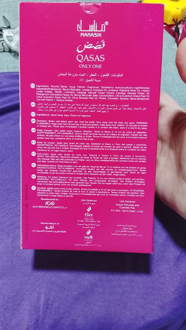 Perfume Árabe Qasas Only One Manasik