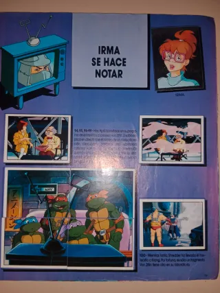 Album Tortugas Ninja Panini Cromos Adhesivos