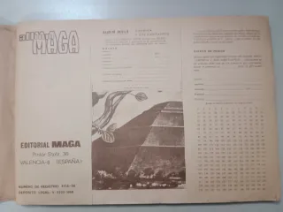 Álbum América y sus habitantes cromos