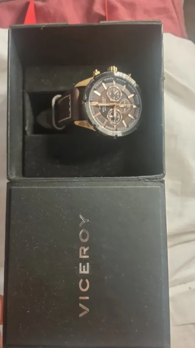 Reloj Viceroy Cronógrafo Marrón y Dorado