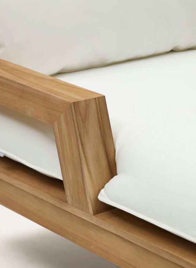 Tumbona Forcanera de madera maciza de teca