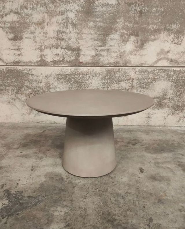 Mesa redonda exterior Itai cemento Ø 120 cm