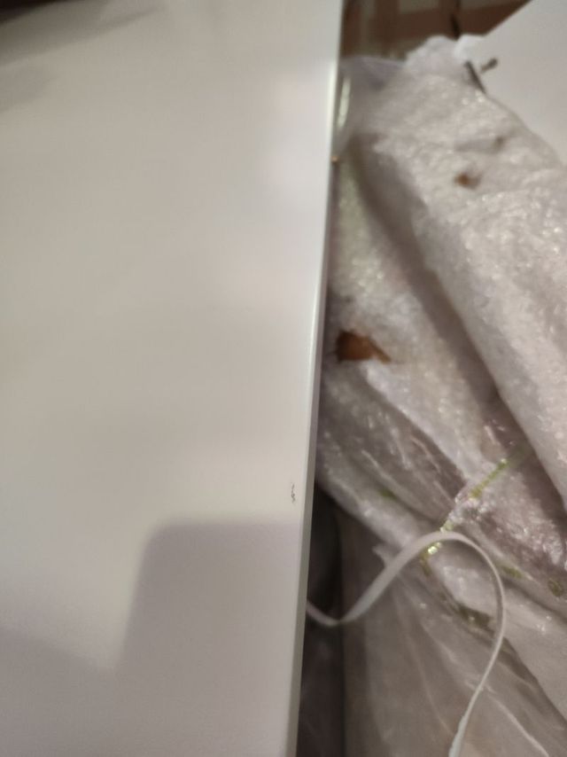 Mesa extensible Oqui MDF lacado blanco 