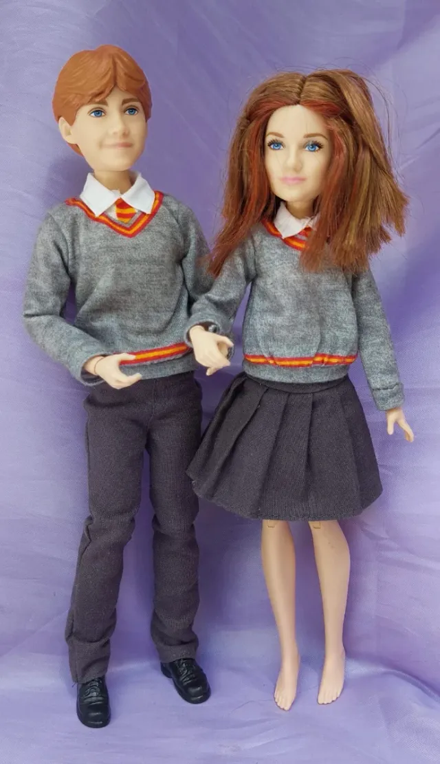 Muñecos Harry Potter Ron y Ginny Weasley
