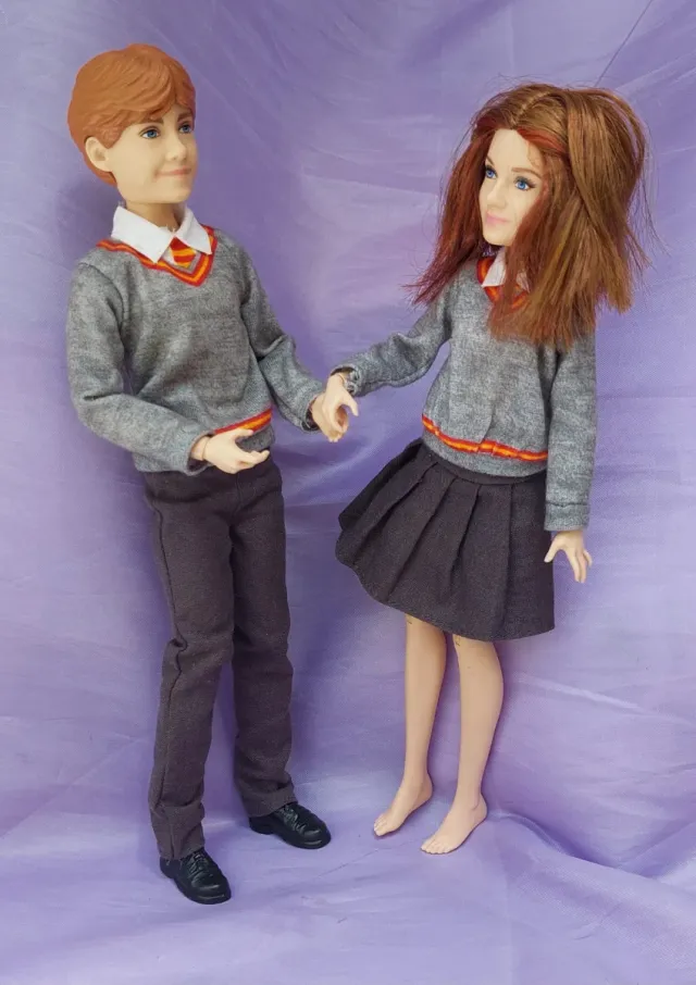 Muñecos Harry Potter Ron y Ginny Weasley