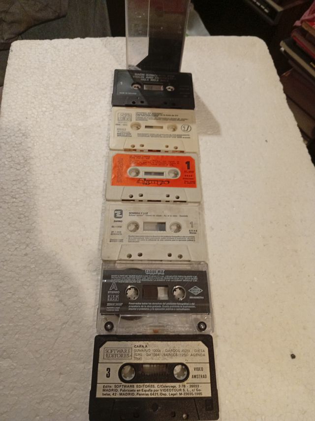 Lote 6 Casetes Amstrad Bach Caribe Fútbol Trigo...