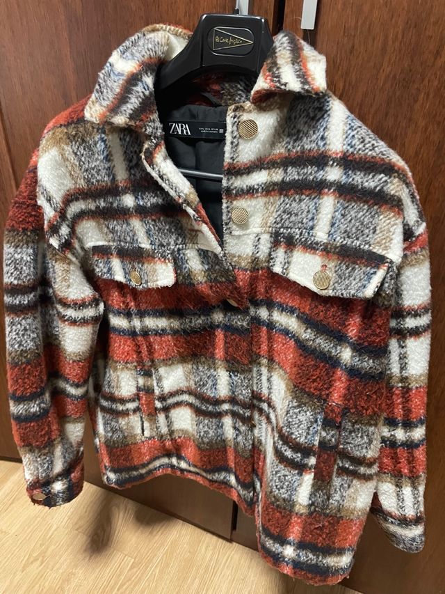 Chaqueta Zara cuadros multicolor