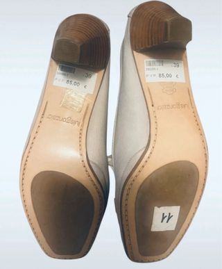 Zapatos Luis Gonzalo Beige Tacón