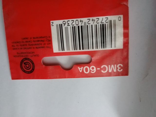 Pack 9 Microcasetes MC-60UR Maxell, Sony y TDK