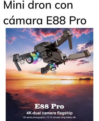 Mini dron E88 Pro con cámara 4K