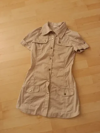 Blusa Túnica Beige MNG Talla S