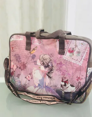 Maletín Sweet Candy estampado niña y perro