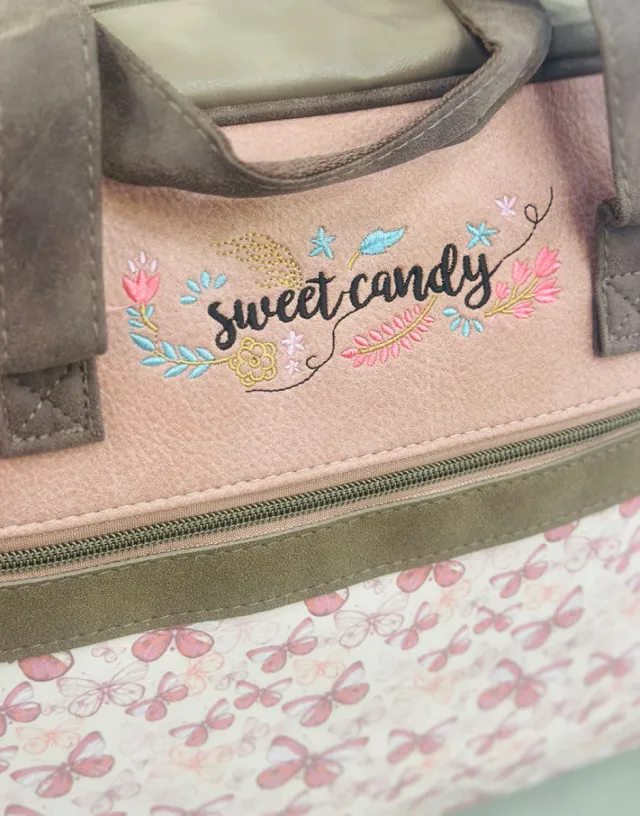 Maletín Sweet Candy estampado niña y perro