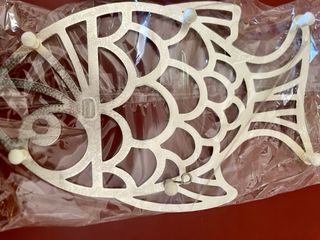 Sottopentola a forma di pesce Silver Plated