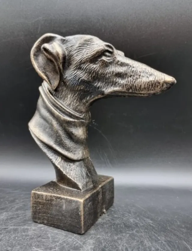 Statua levriero bronzato 2,3 kg