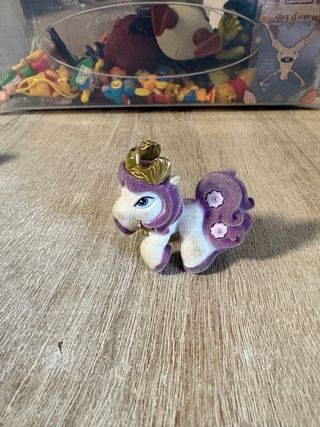 Lotto 3 cavallini flocked vintage con corone