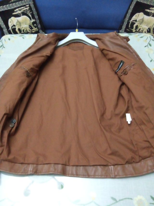 Cazadora Piel Hervas Marrón