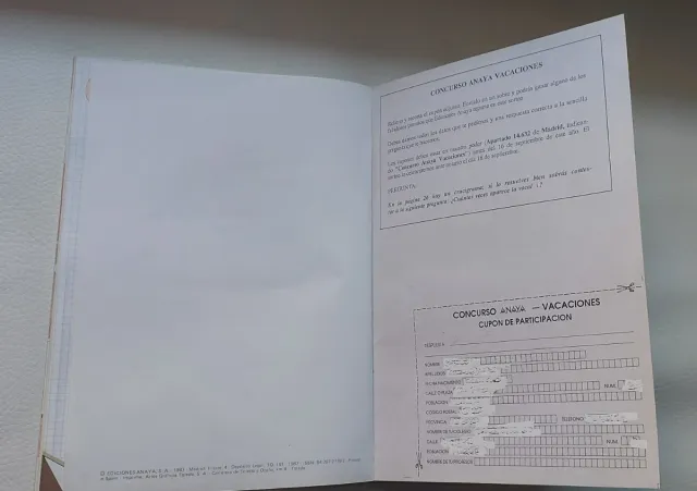 Libro lengua vacaciones EGB 