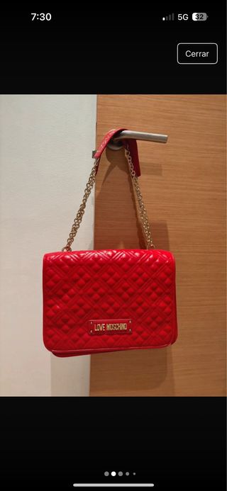 Bolso Moschino Rojo Grande