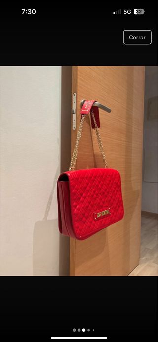 Bolso Moschino Rojo Grande