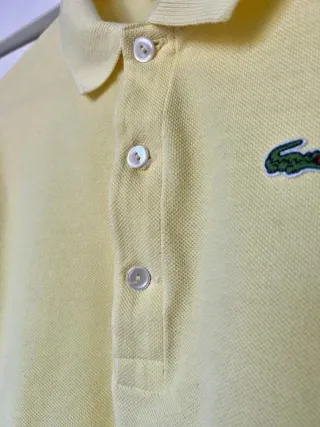 Polo Lacoste amarillo talla 46 – 100% algodón