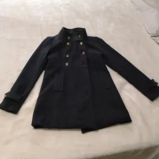 Abrigo marinero chica negro