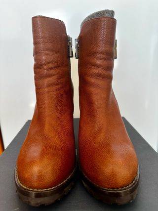 Botines de Piel Marrones Sommits Talla 39