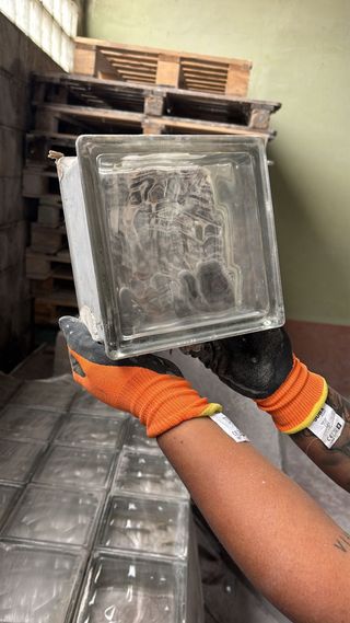 Pavés de cristal decorativo