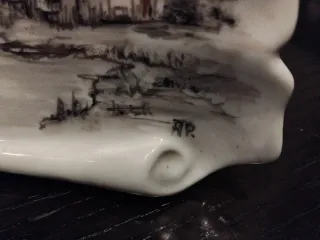 Piatto decorativo paesaggio rurale