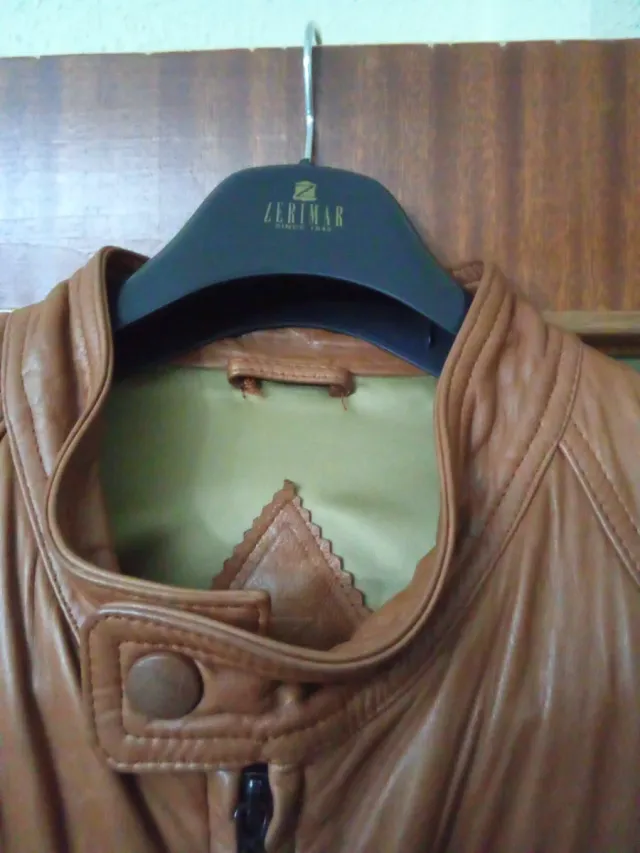 Cazadora Piel Zerimar Marrón