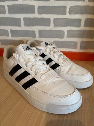 Zapatillas Adidas Hombre Blancas y Negras