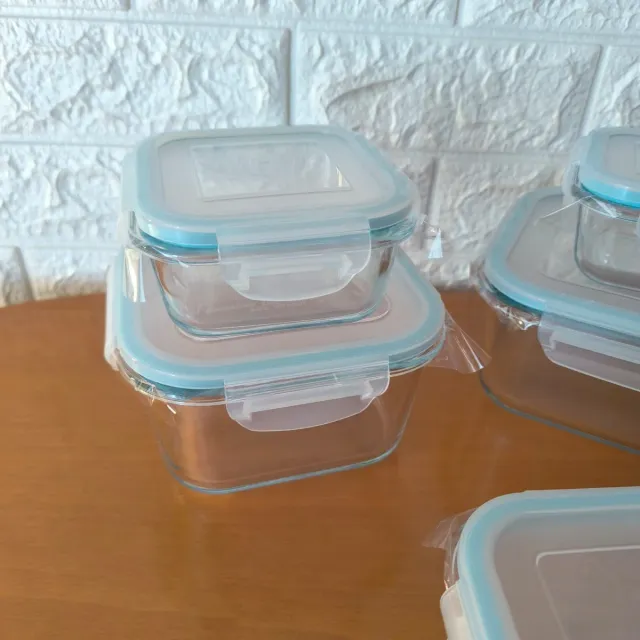 Set 8 Herméticos Tapers Vidrio Cristal