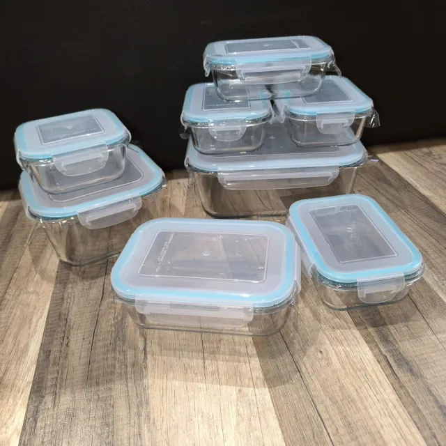 Set 8 Recipientes Cristal Tapers