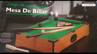 Juego de Mesa de Billar