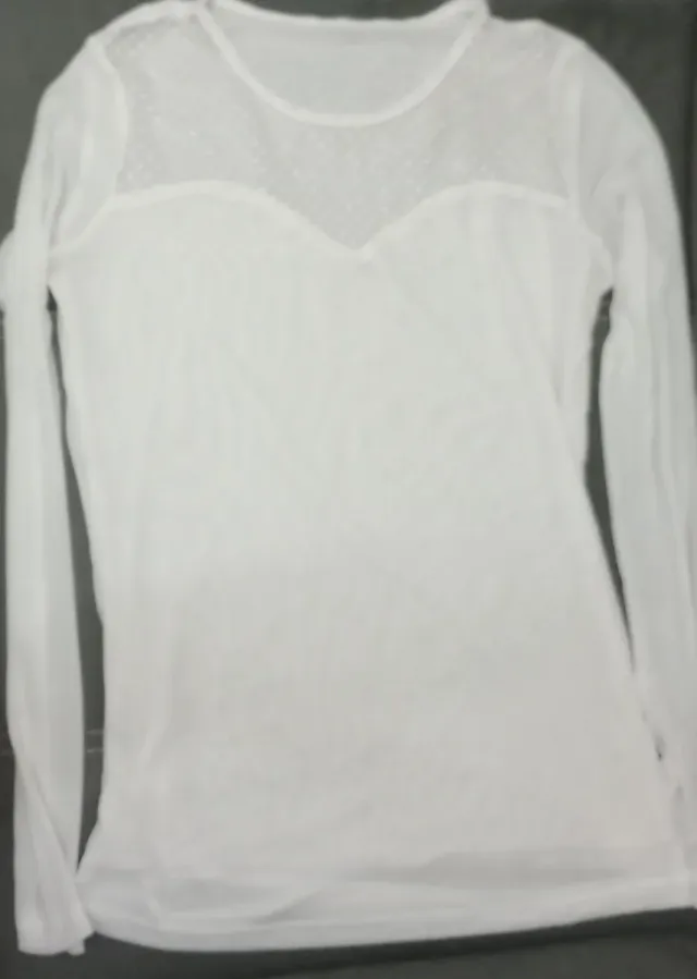 Camisa blanca manga larga
