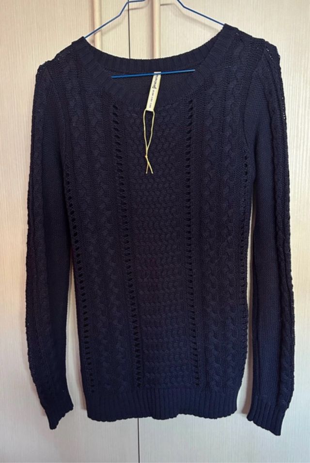 Jersey punto azul oscuro