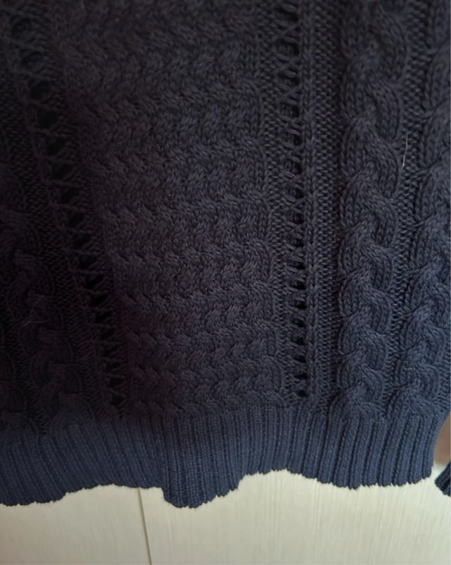 Jersey punto azul oscuro