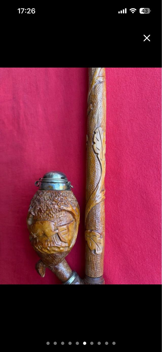 Figura artesanal madera vintage