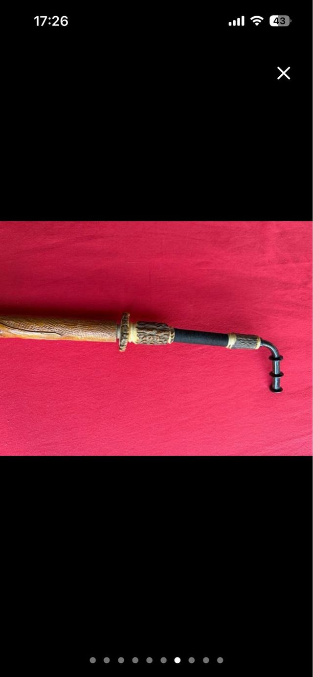 Figura artesanal madera vintage