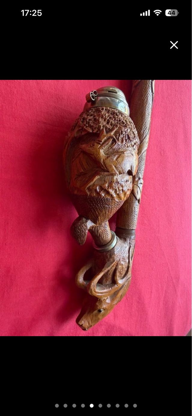 Figura artesanal madera vintage