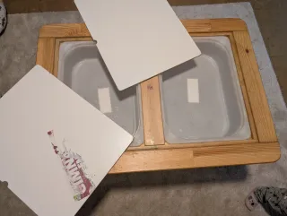 Mesa Ikea Flisat para experimentación