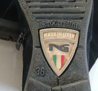 Stivali Nero Giardini n.36 neri in camoscio