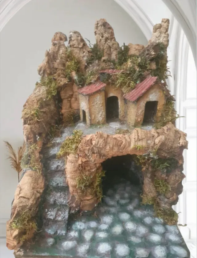 Presepe in sughero artigianale