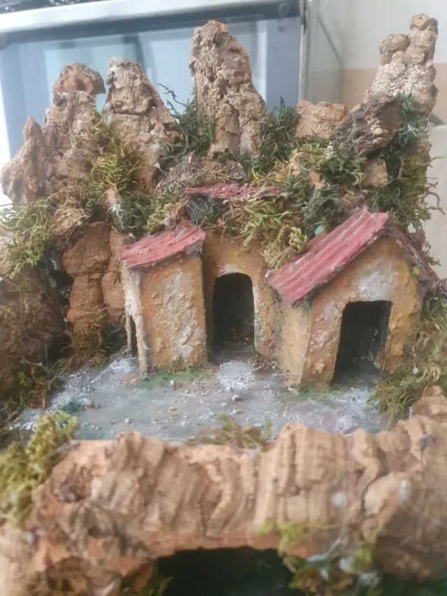 Presepe in sughero artigianale