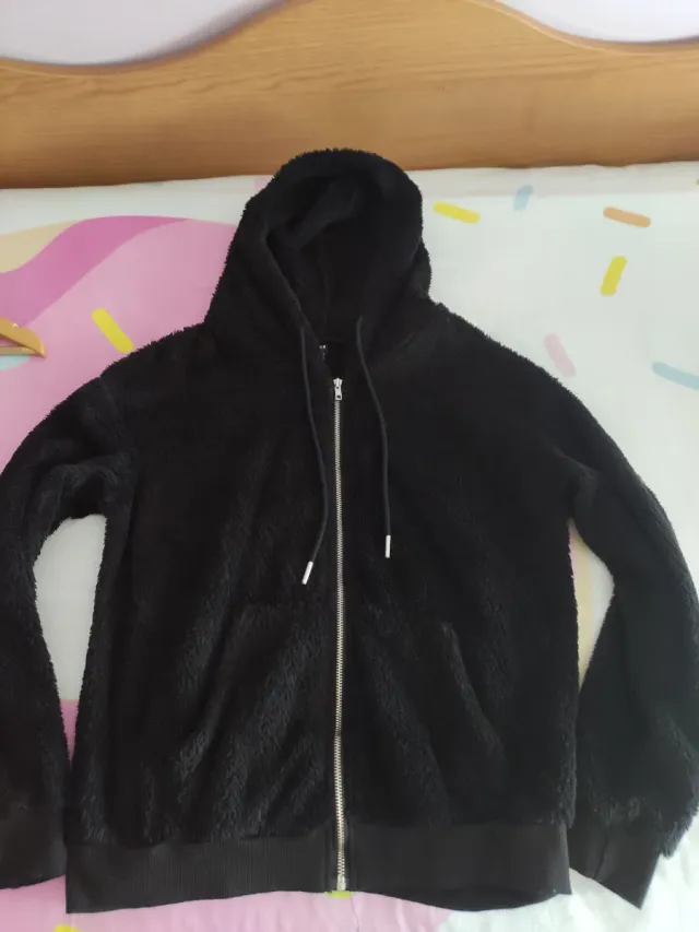 Chaqueta pelo negra SHEIN mujer