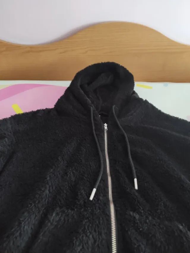 Chaqueta pelo negra SHEIN mujer