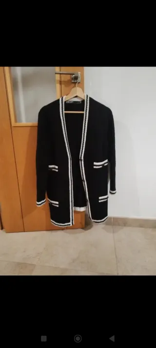 Cárdigan Bimba y Lola XS Negro Blanco