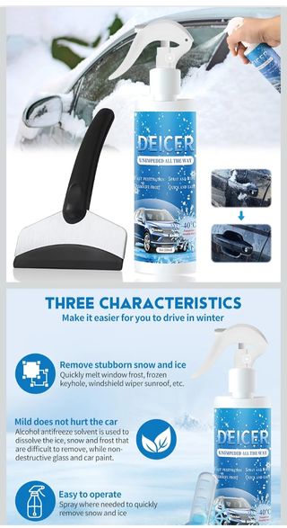 Spray Quitanieves y Hielo para Coche